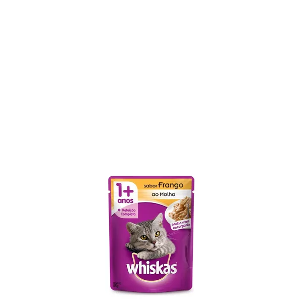 Ração Whiskas Sachê Sabor Frango 85g