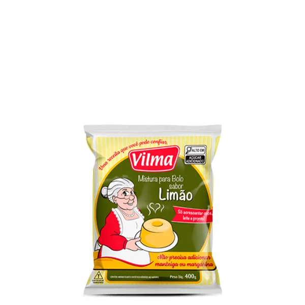 Mistura Para Bolo Vilma Tradicional Limão 400g