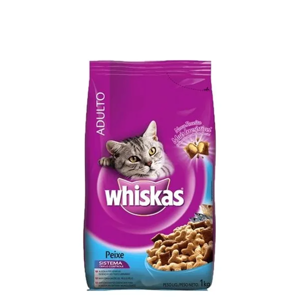 Ração Whiskas Sachê Peixe 1kg