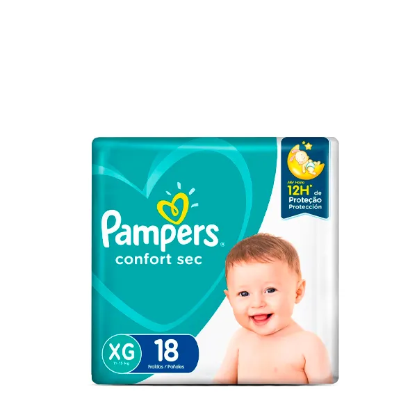 Fralda Pampers Confort Sec XG 18un