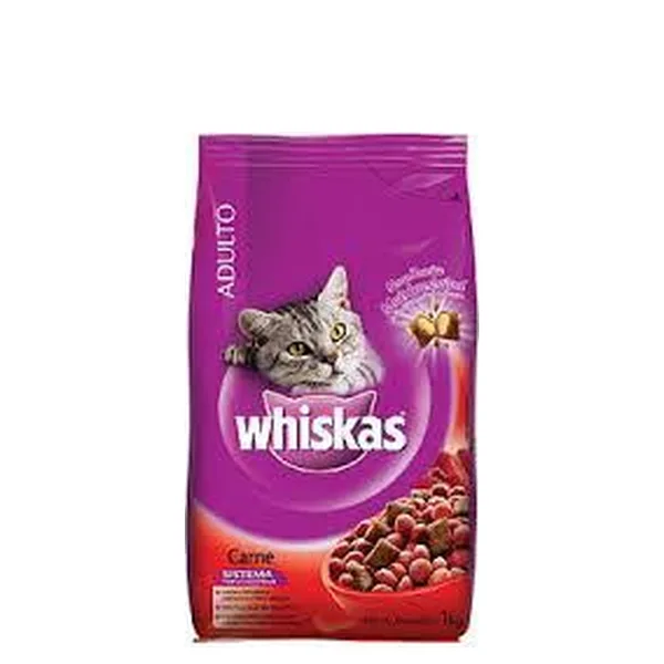Ração Whiskas Sachê Carne 1kg