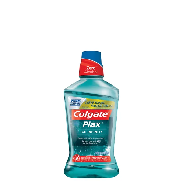 Enxaguante Bucal Colgate Plax Infinity Ice Leve500ml Pague 350ml