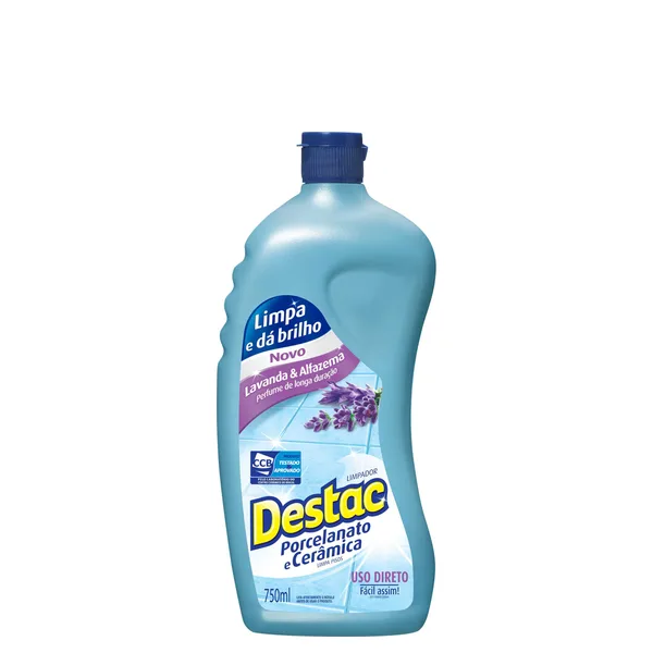 Limpador Destac Cerâmica 750ml Lavanda Alfaz