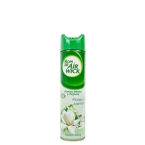 Purificador Bom Ar Aero 360ml Embalagem Economica Flor de Jasmim