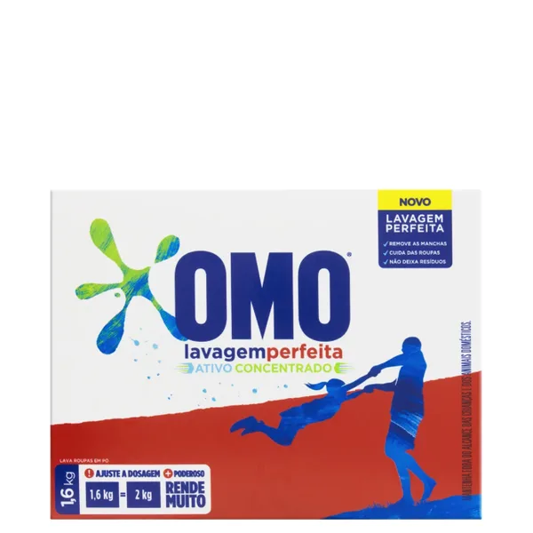 Detergente em Pó Omo Lavagem Perfeita 1,6kg