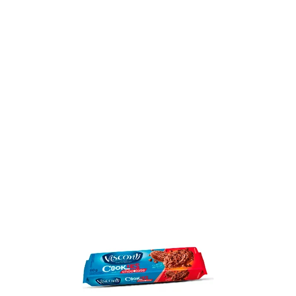 Biscoito Cookies Visconti Chocolate 60g