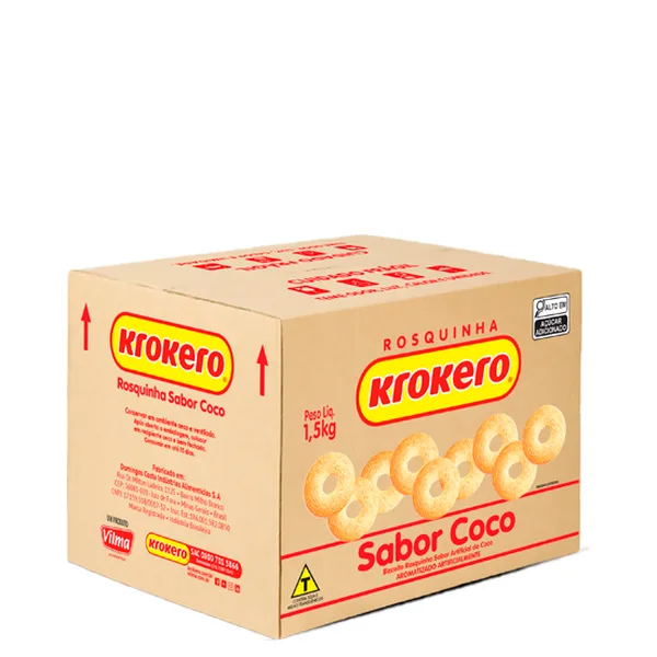 Biscoito Krokero Sortido Coco 1,5kg