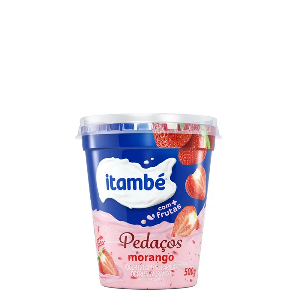 Iogurte Itambé Com Pedaços De Fruta Sabor Morango 500g