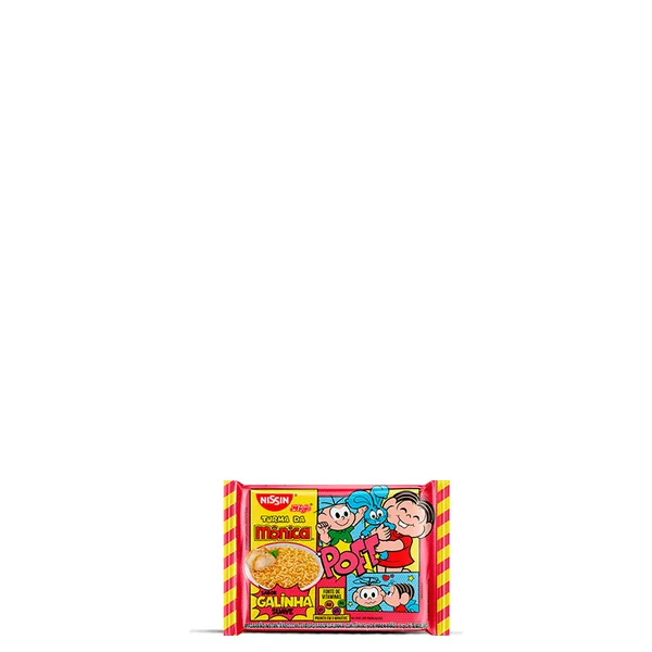 Macarrão Instantâneo Sabor Galinha Nissin Turma da Mônica 85g
