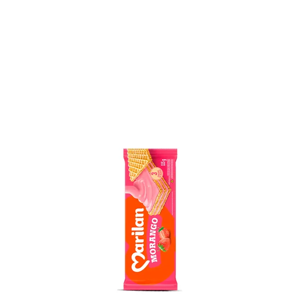 Biscoito Wafer Marilan Sabor Morango 115G
