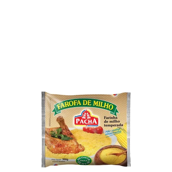 Farofa Pronta Pachá Sabor Milho 300G