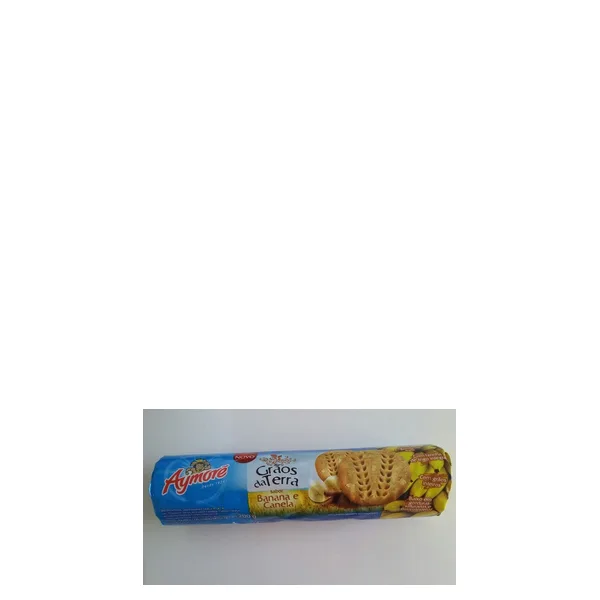 Biscoito Aymoré Grãos Da Terra Sabor Banana e Canela 200G