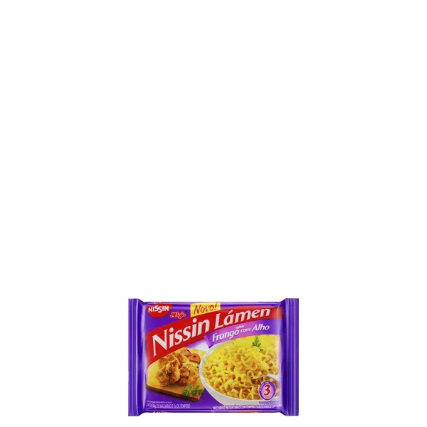 Macarrão Instantãneo Nissin Lámen Sabor Frango Com Alho 85G
