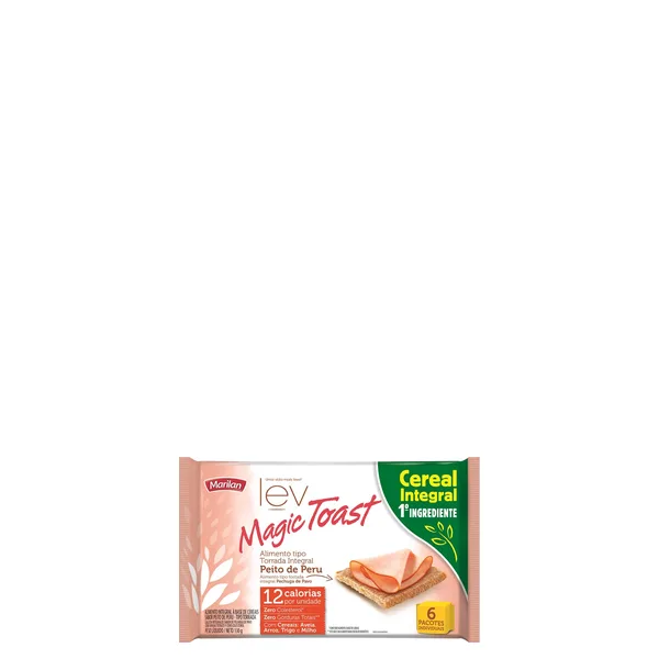 Torrada Marilan Magic Toast Sabor Peito De Peru 130G