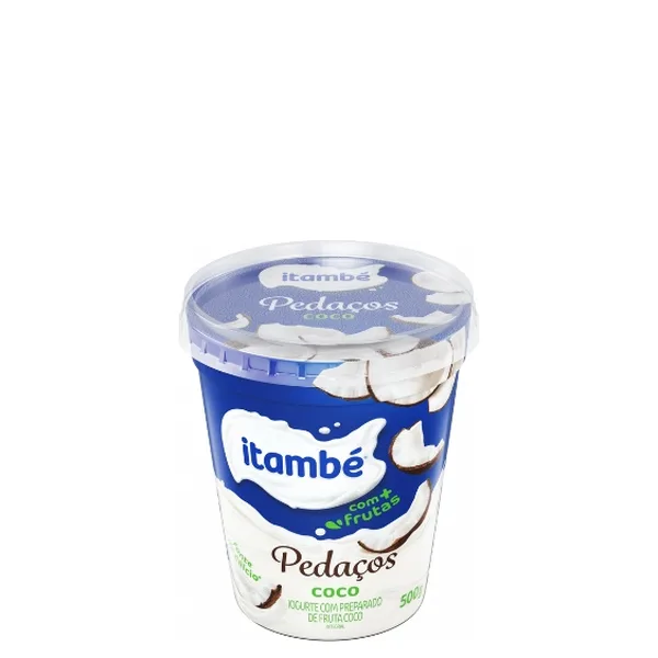 Iogurte Itambé Com Pedaços De Frutas Sabor Coco 500G