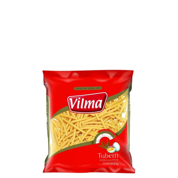 Macarrão Vilma Tubetti Com Ovos 500G