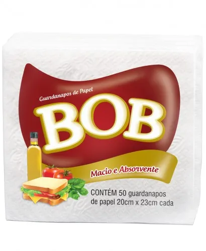 Guardanapo Bob Folha Simples 20X23CM