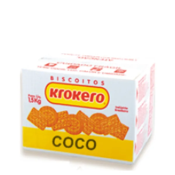 Rosquinhas Krokero Sabor Coco 1,5KG