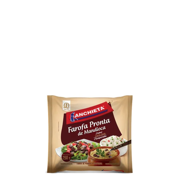 Farofa Pronta Anchieta Mandioca Temperada 250G