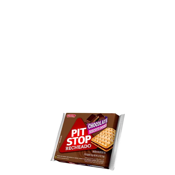Biscoito Marilan Pit Stop Recheado Chocolate 124G