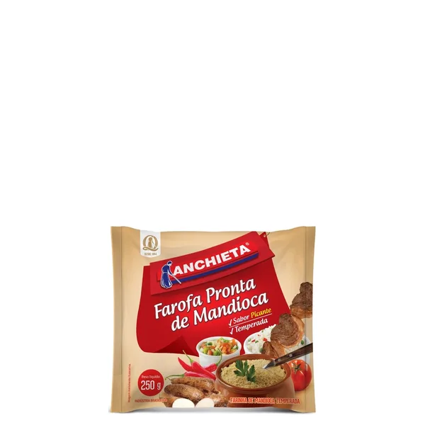 Farofa Anchieta Mandioca Temperada Picante 250G