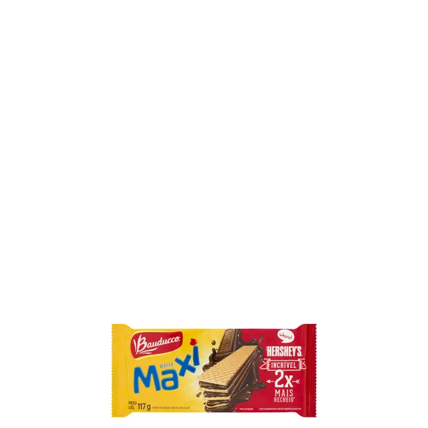 Biscoito Bauducco Wafer maxi Chocolate 117G