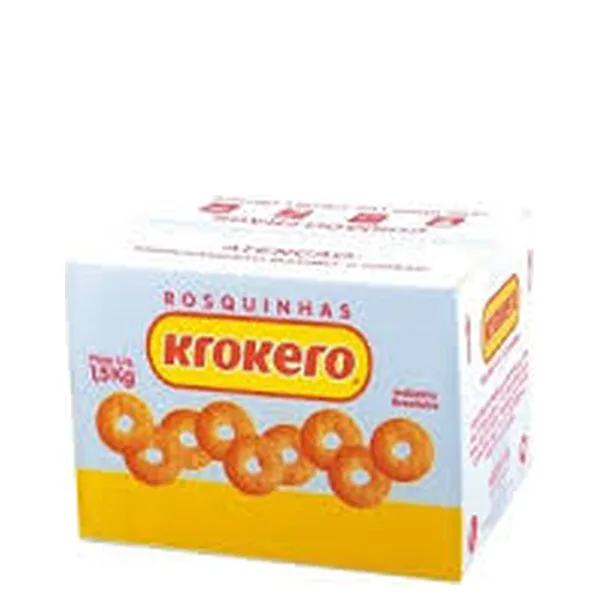 Rosquinhas Krokero Sabor Leite 1,5KG