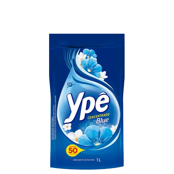 Amaciante De Roupas Ypê Concentrado Sachê Blue 1L