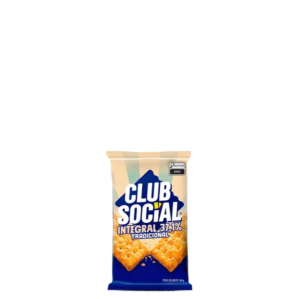 Biscoito Club Social Integral Tradicional 144G