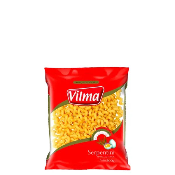 Macarrão Vilma Com Ovos Serpentini 500G