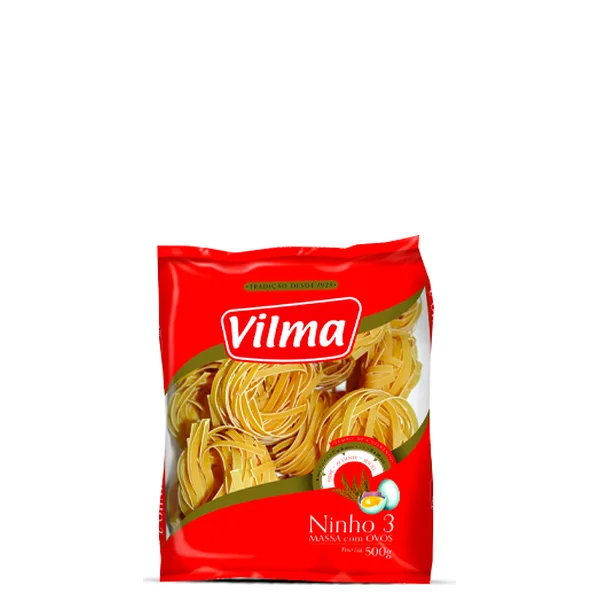 Macarrão Vilma Ninho N°3 Com Ovos 500G