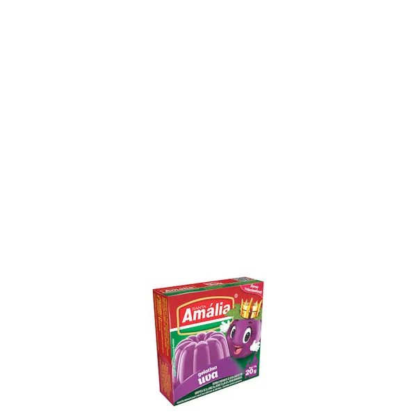 Gelatina Em Pó Santa Amália Sabor Uva 20G