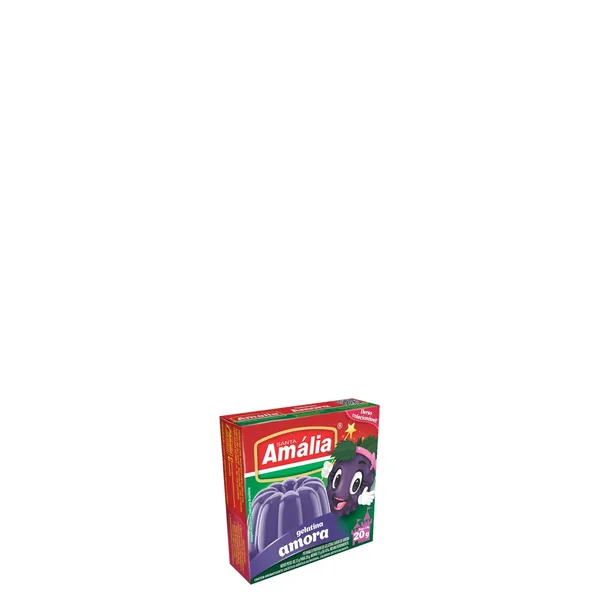 Gelatina Em Pó Santa Amália Amora 20G