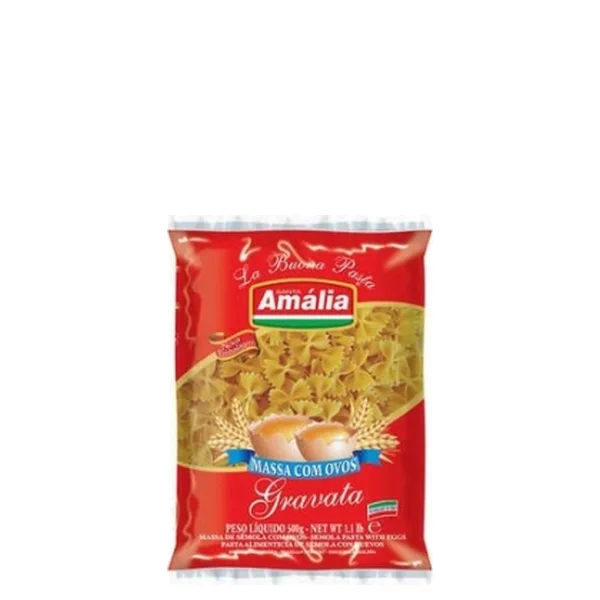 Macarrão Santa Amália Com Ovos Especial Gravata 500G