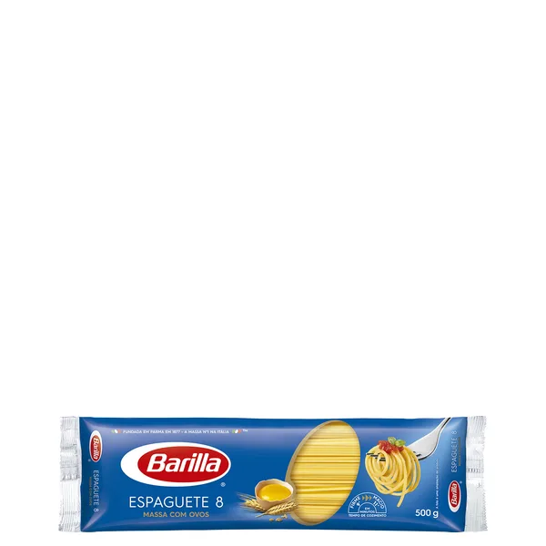 Macarrão Barilla Com Ovos Espaguete N°8 500G