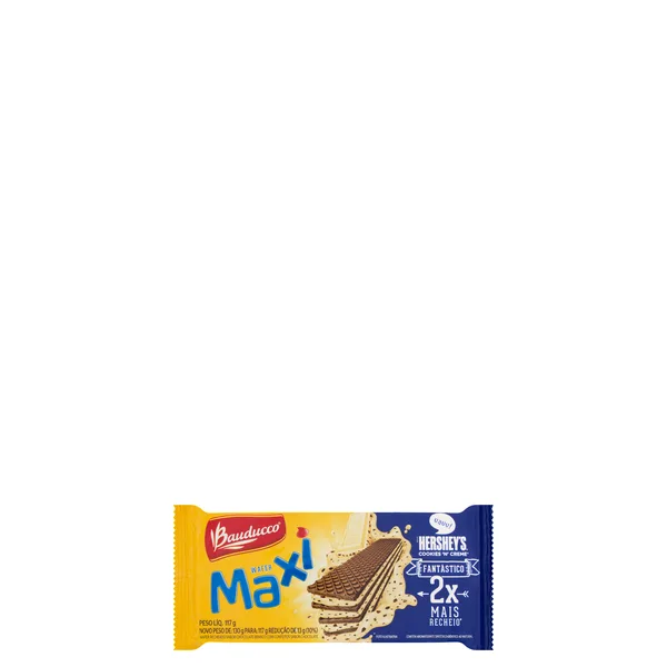 Biscoito Bauducco Wafer Maxi Cookies 117G