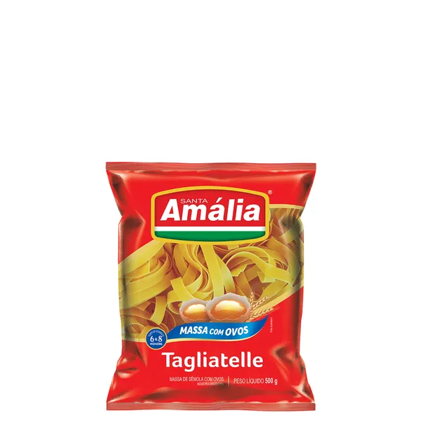 Macarrão Santa Amália Com Ovos Tagliatelle N°10 500G