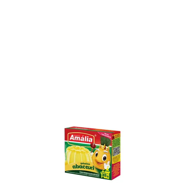 Gelatina Em Pó Santa Amália Abacaxi 20G