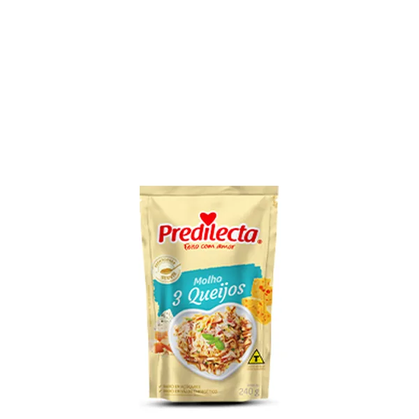 Molho Predilecta 3 Queijos Sachê 240G