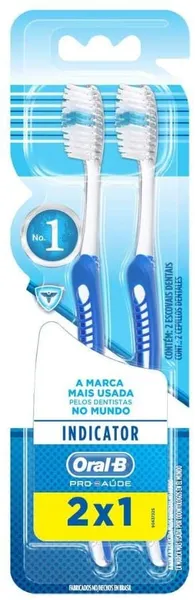 Escova Dental Oral-B Indicador Plus N°40 Leve 2 Pague 1
