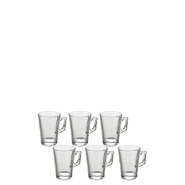 Conjunto De Caneca De Vidro Lyor 370ML Com 6 Peças