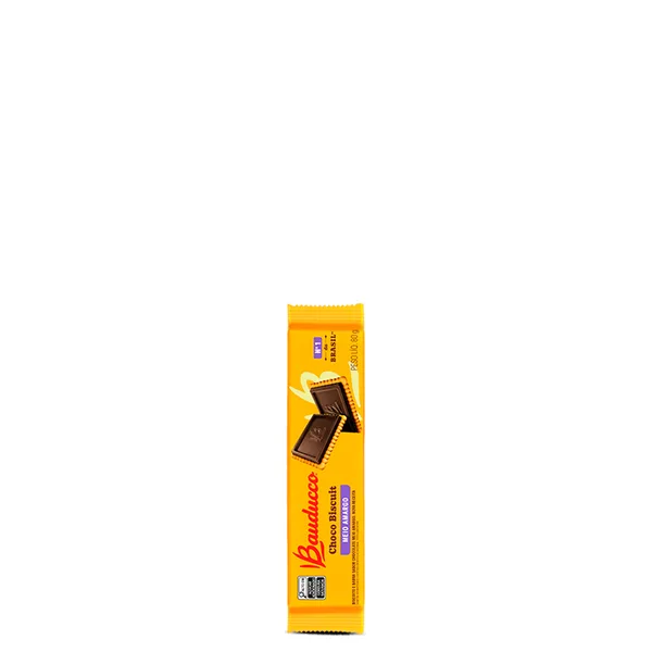 Biscoito Bauducco Choco Biscuit Meio Amargo 80G