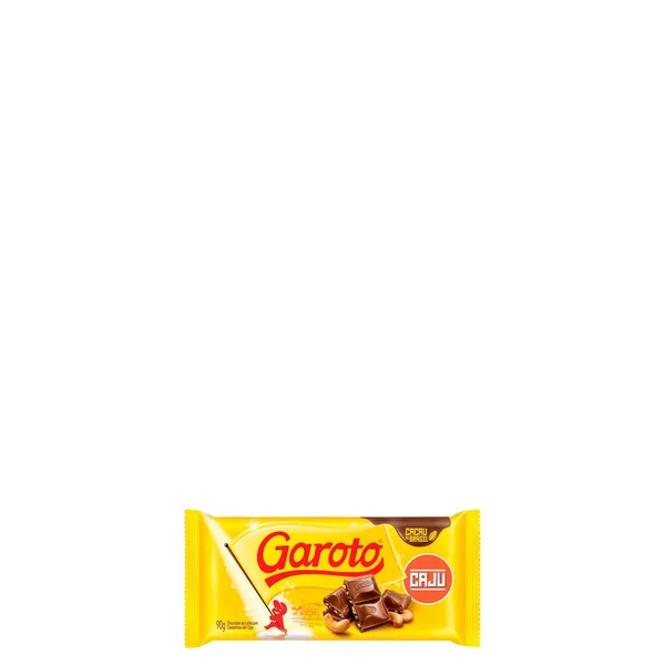 Chocolate Garoto Castanha E Caju Em Barra 90G