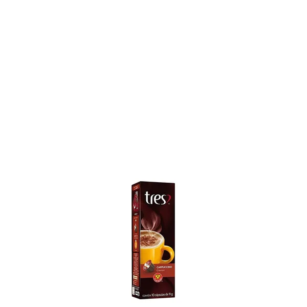 Cápsula 3 Corações Cappuccino Classic 11G