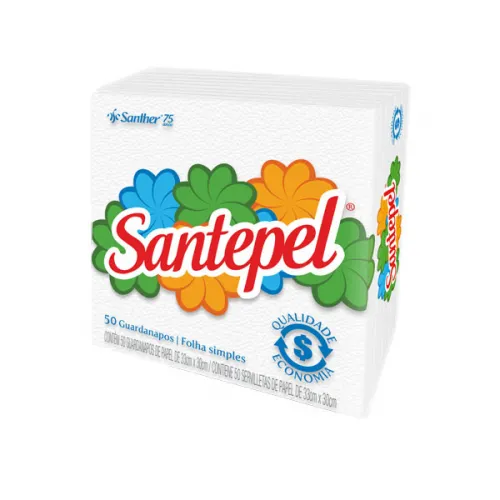 Guardanapo Santepel 33X30CM Com 50 Unidades
