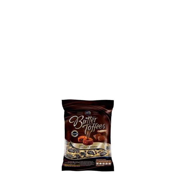 Bala Butter Toffees Chocolate Amargo 100G