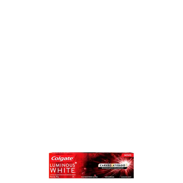 Creme Dental Colgate Luminous White Carvão Ativado 70G