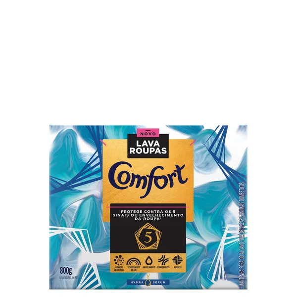 Detergente Em Pó Comfort Hydra Serum 800G