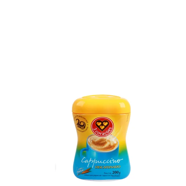 Cappuccino 3 Corações Descafeinado 200G