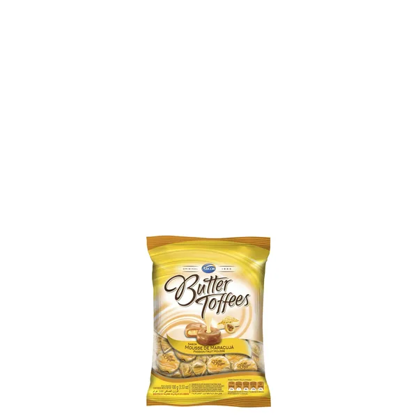 Bala Butter Toffees Maracujá 100G